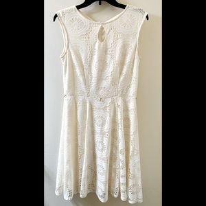 London Style- White Laced Dress